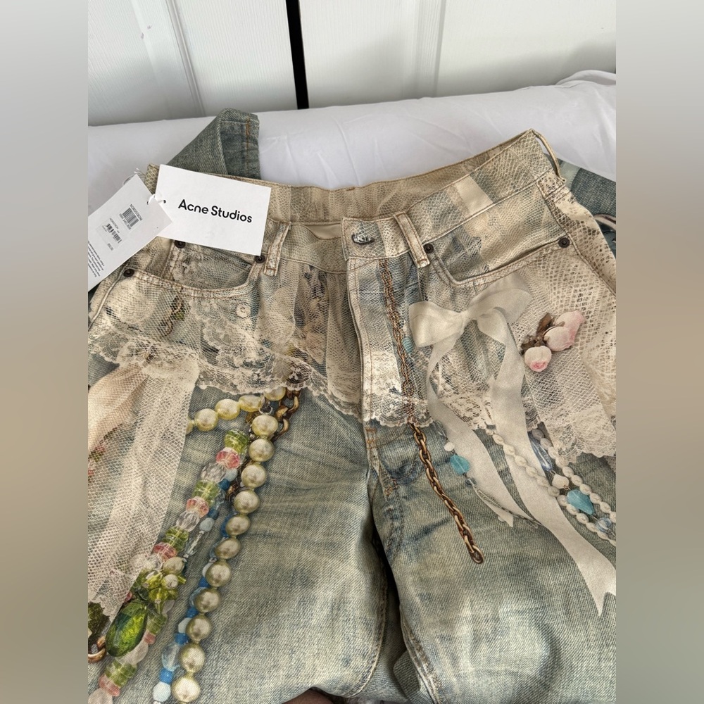 Acne studios Pearl and Lace  Loose fit jeans size medium - Picture 5 of 13